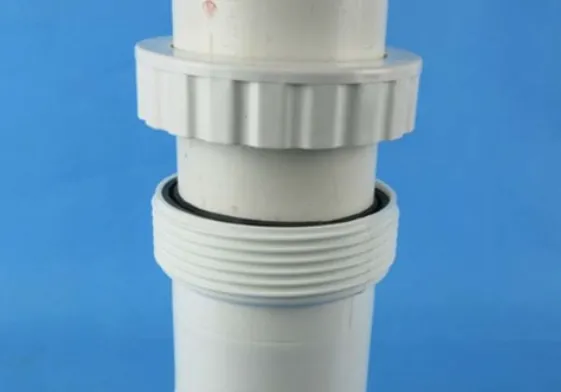 PVC pipe with steel pipe
