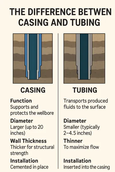 casing and tubing