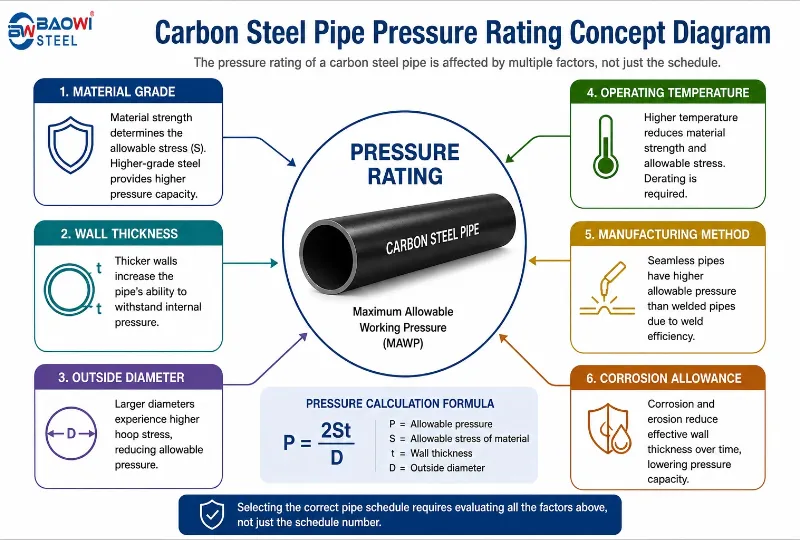  Carbon Steel Pipe Pressure Rating
