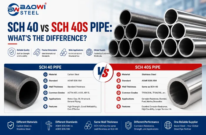 SCH 40S vs SCH 40 pipe