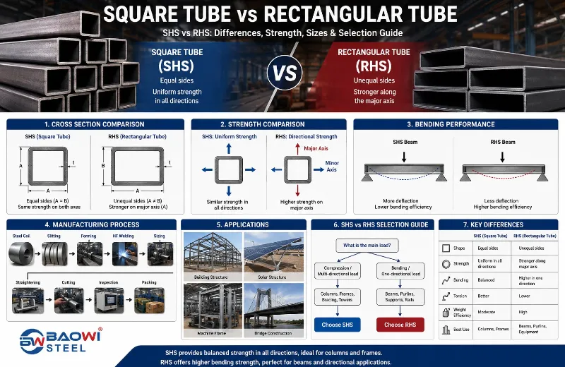 Square Tube vs Rectangular Tube Square Tube vs Rectangular Tube