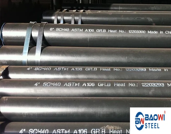 Schedule 40 Seamless Black Steel Pipe